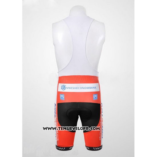 2012 Maillot Ciclismo Katusha Blanc et Orange Manches Courtes et Cuissard